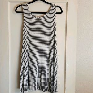 Tan and Black Stiped Dress!!